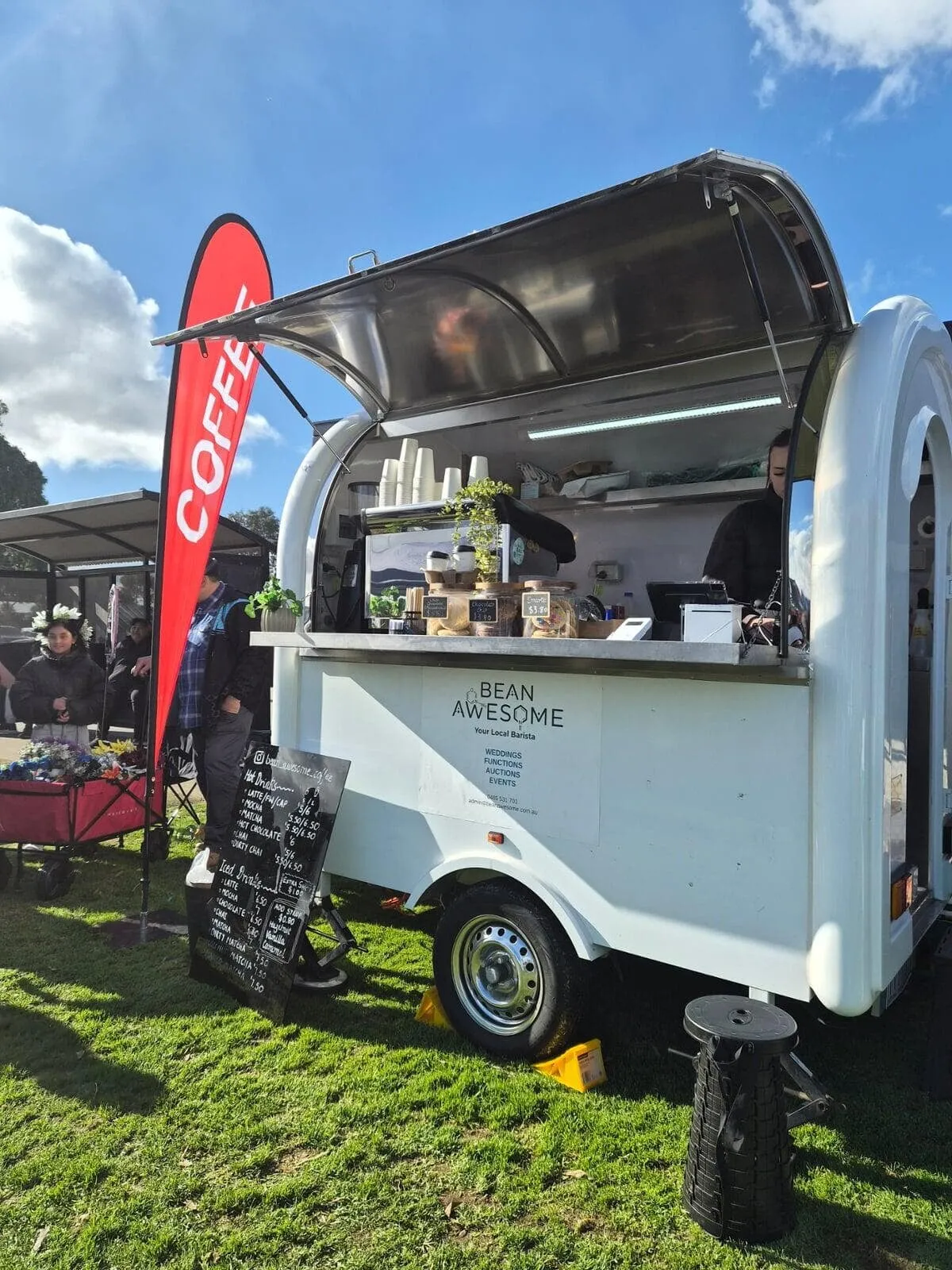 Coffee, smiles & the van