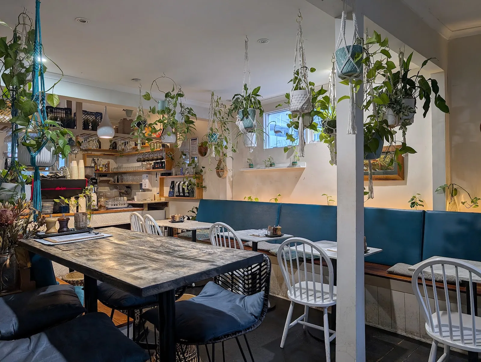 Inside the cafe