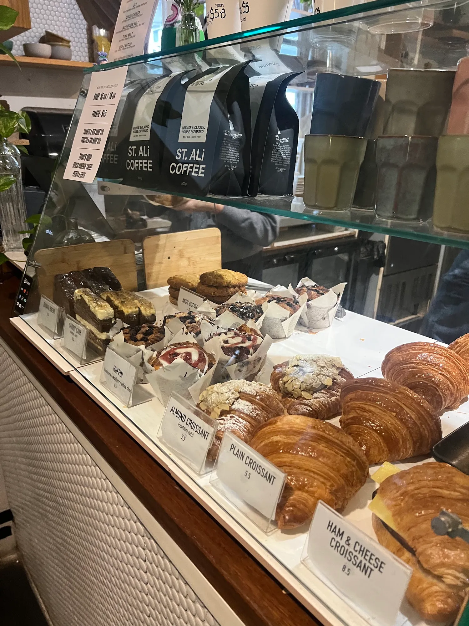 Inside the cafe
