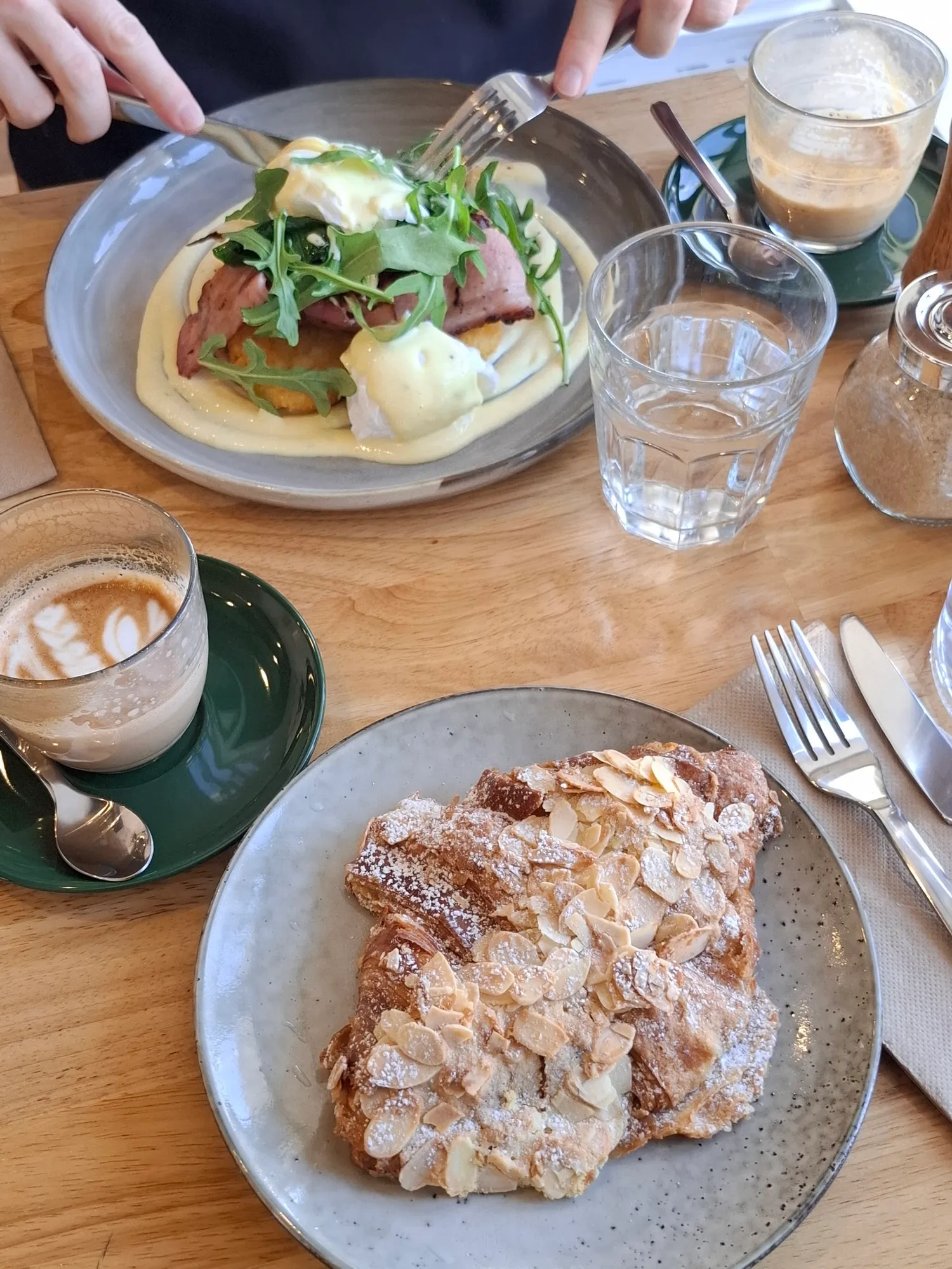 Inside the café