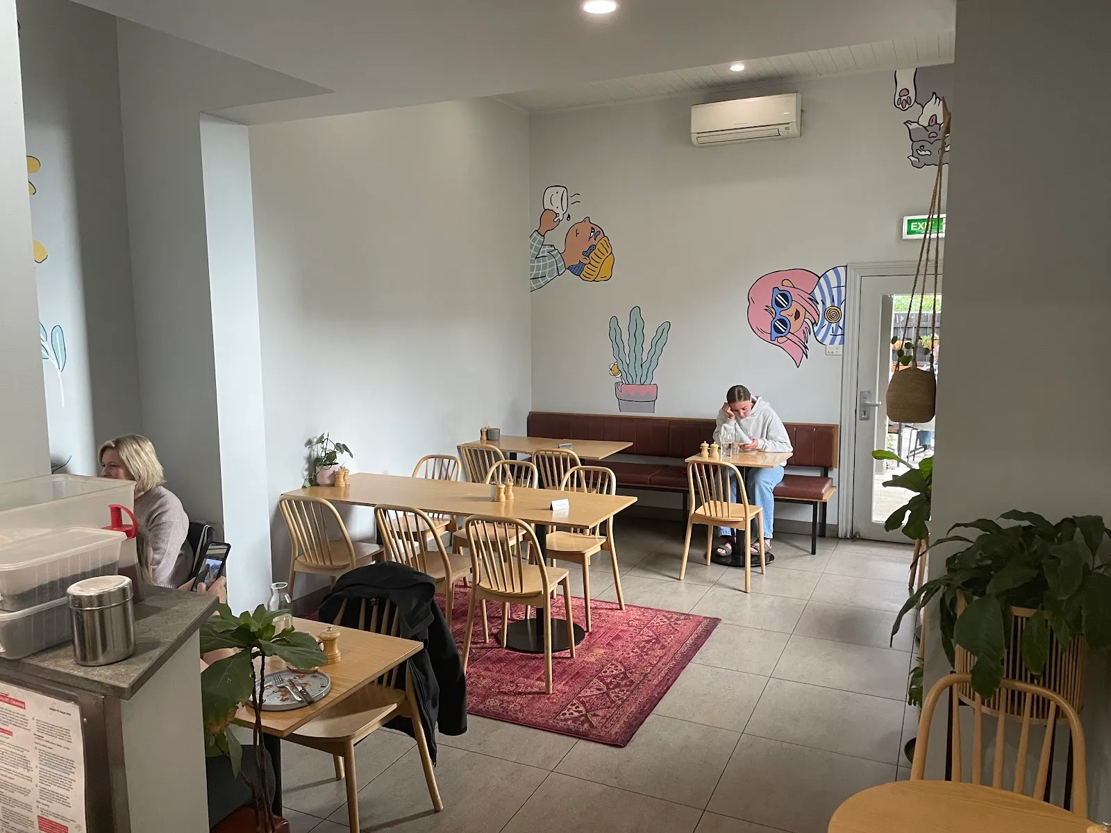 Inside the cafe