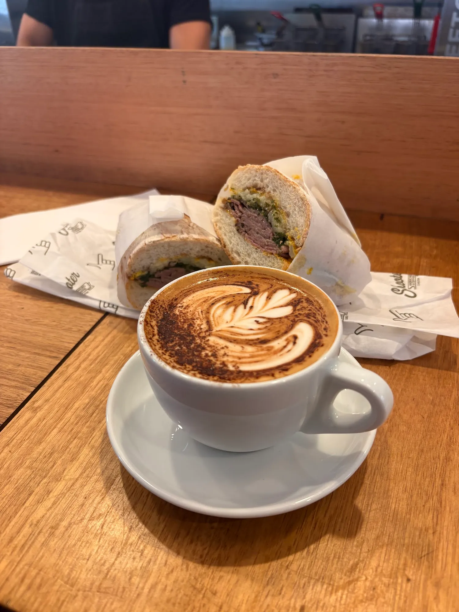 Inside the cafe