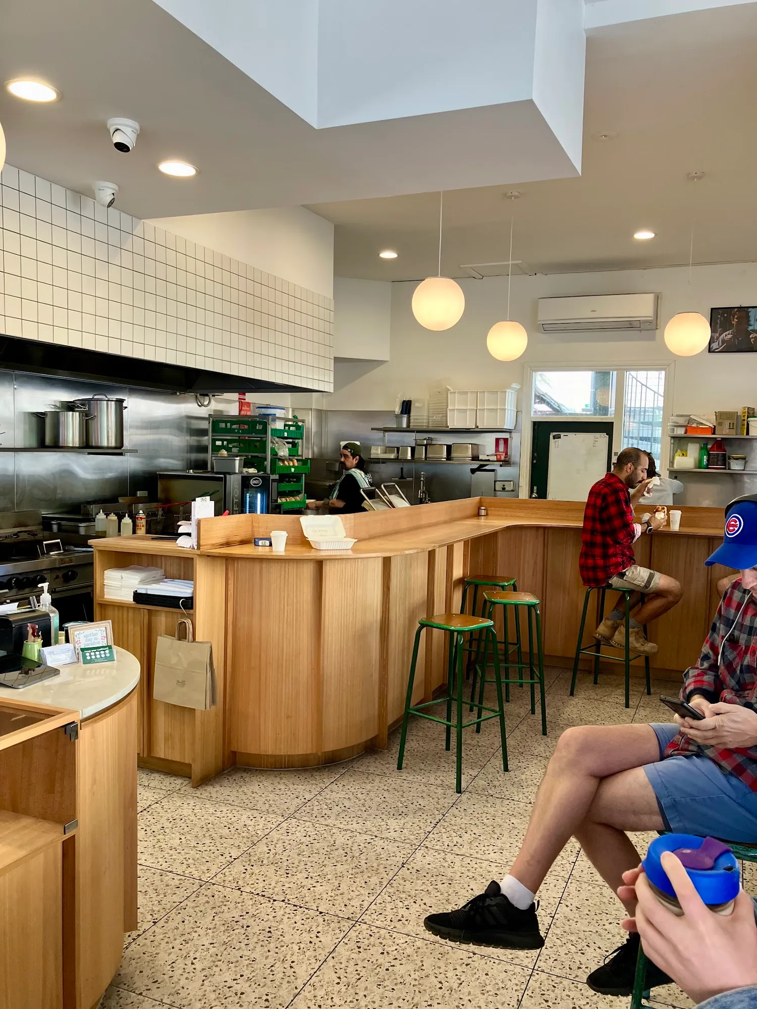Inside the cafe