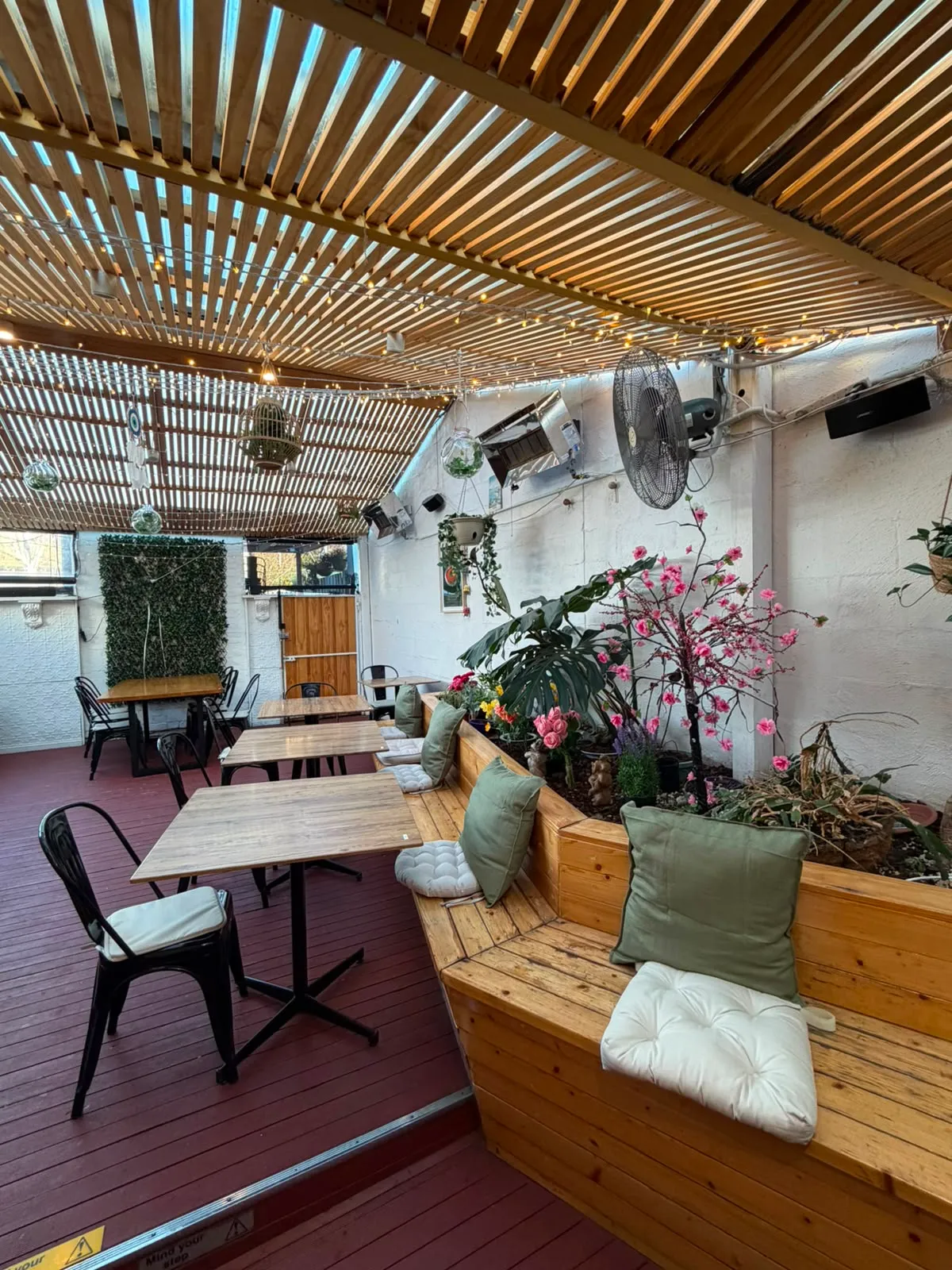 Inside the cafe