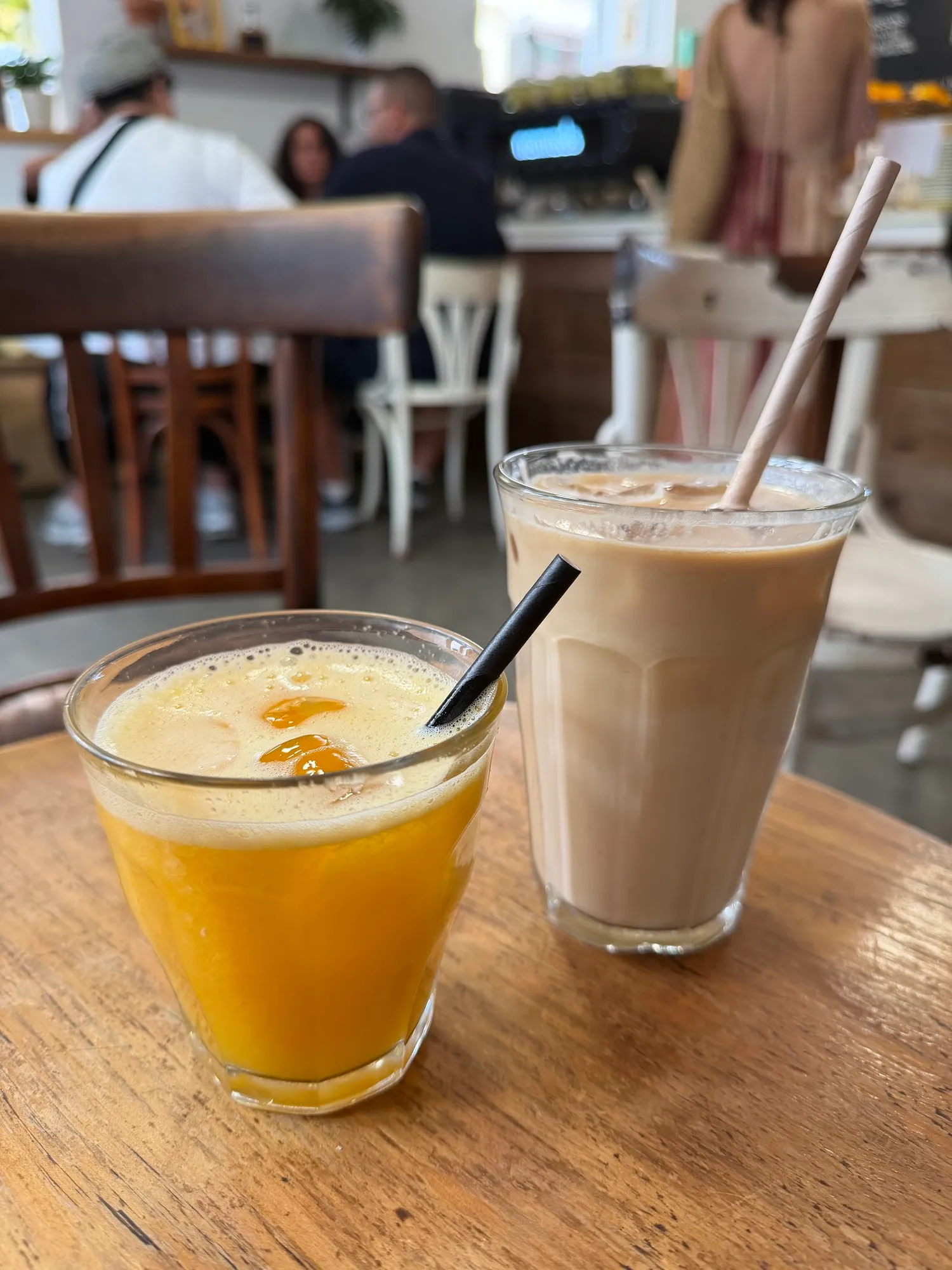 Inside the café