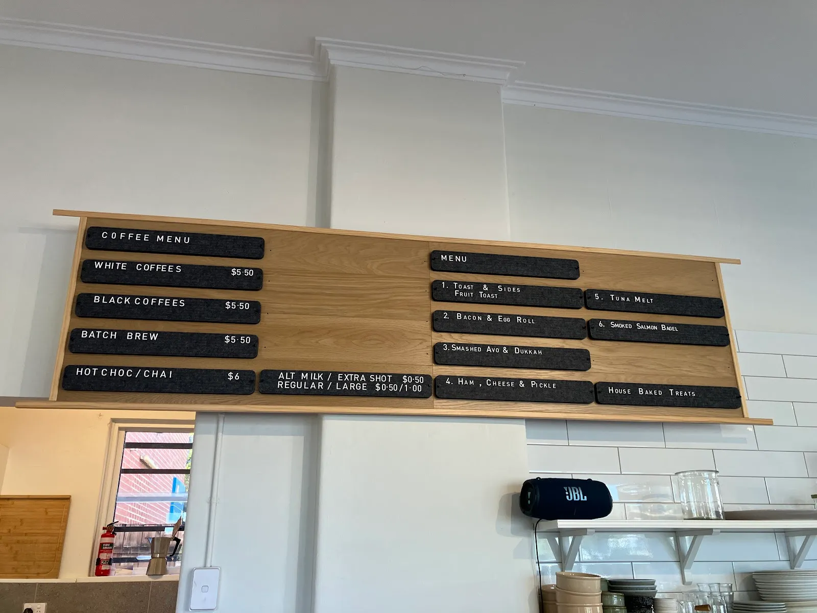 Inside the café