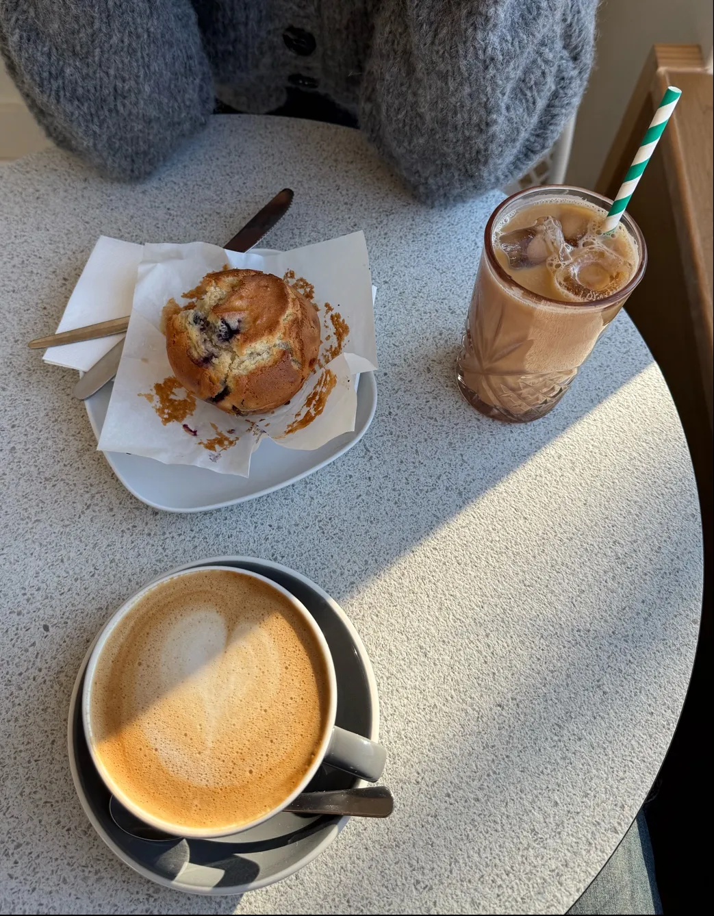 Inside the café