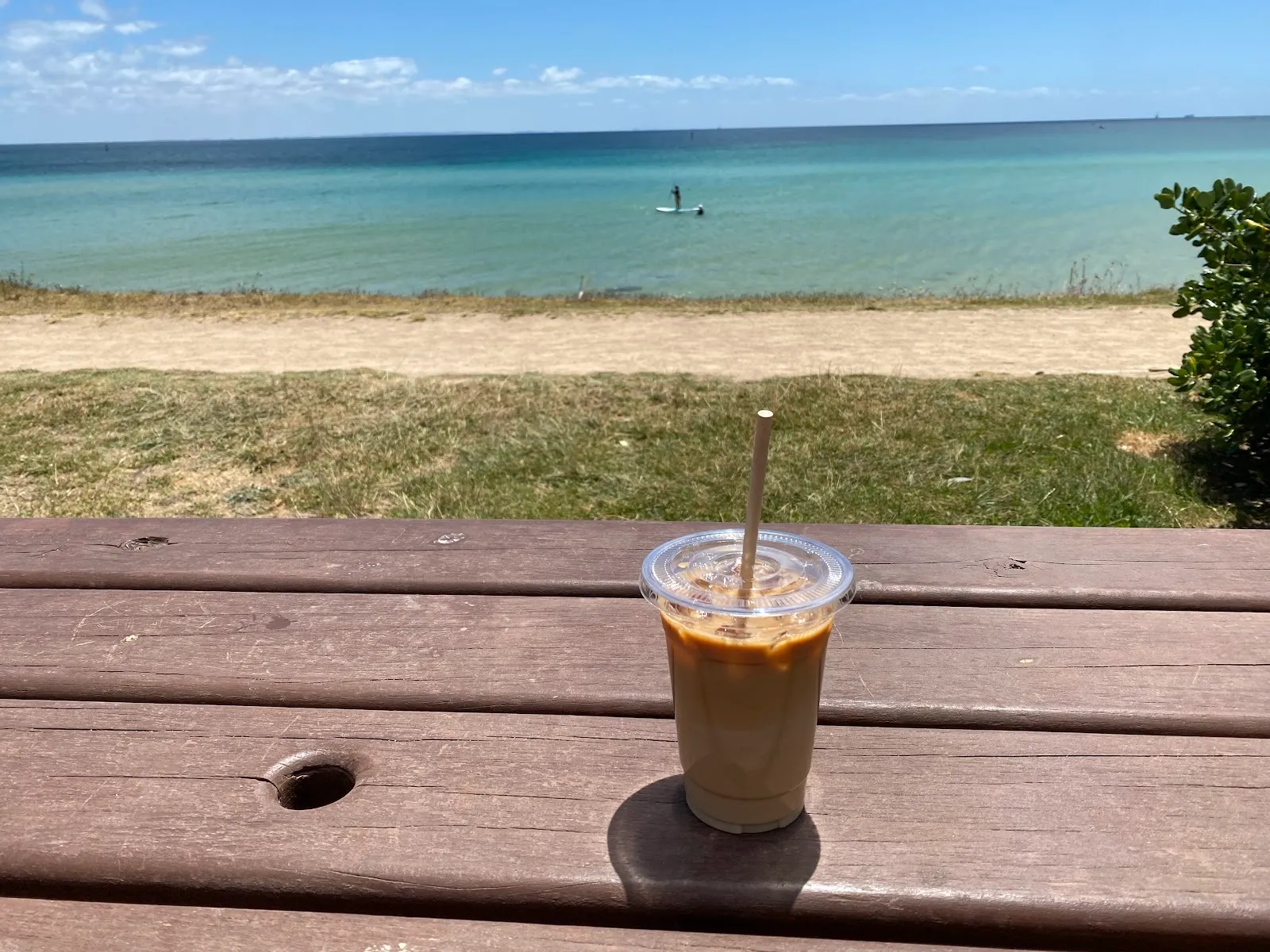 Coffee by the beach