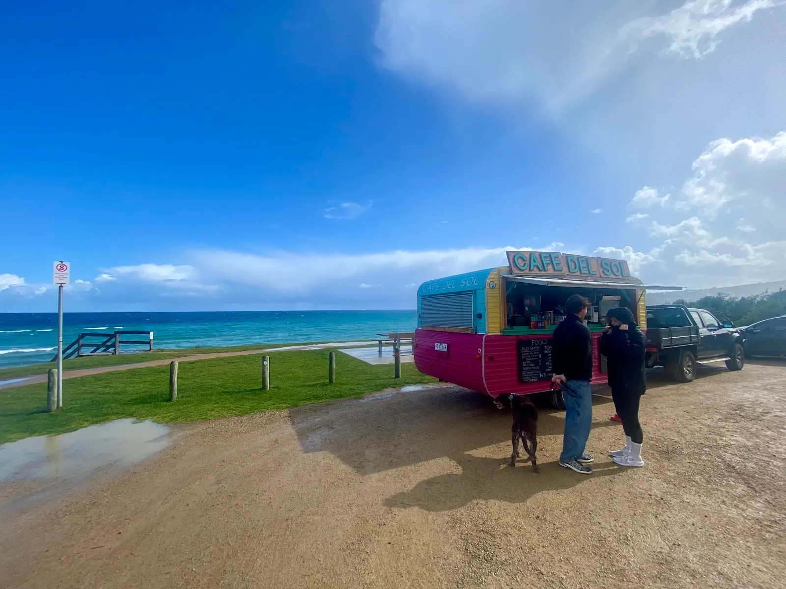 Coffee by the beach