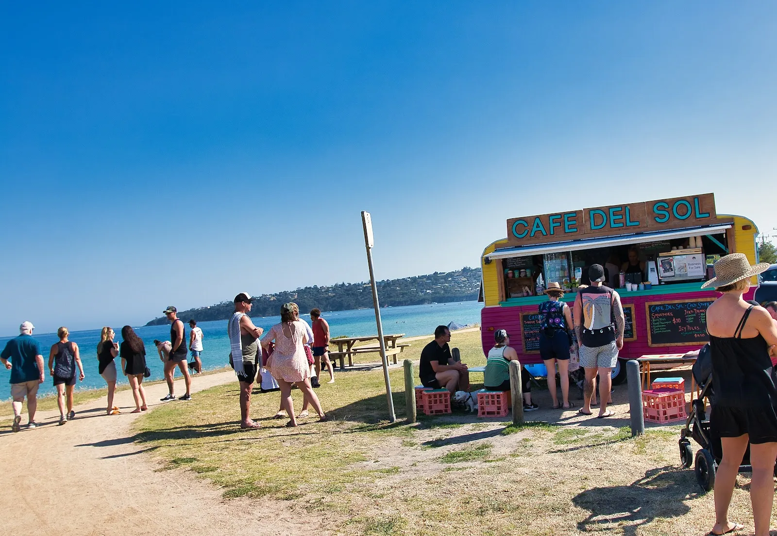 Coffee by the beach