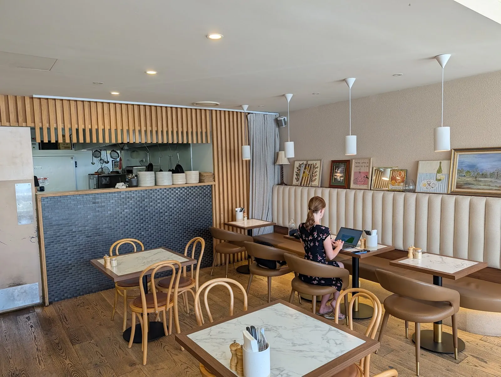 Inside the cafe